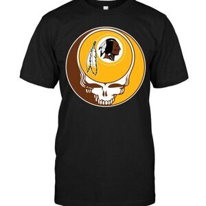 NFL Washington Redskins Grateful Dead Football Crossover Music Fan Graphic Shirt
